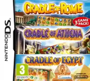 3 Game Pack! - Cradle of Rome + Cradle of Athena + Cradle of Egypt (Europe) (En,Fr,De,Es,It,Nl) (Rev 1)-Nintendo DS
